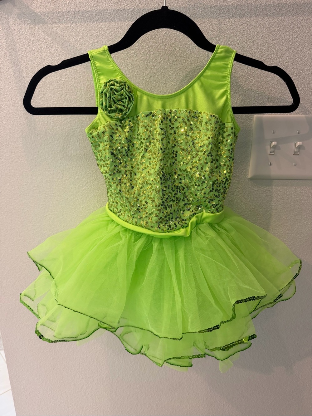 Revolution See Ya Later, Alligator Lime Green Sequin Tutu Costume  Child Medium